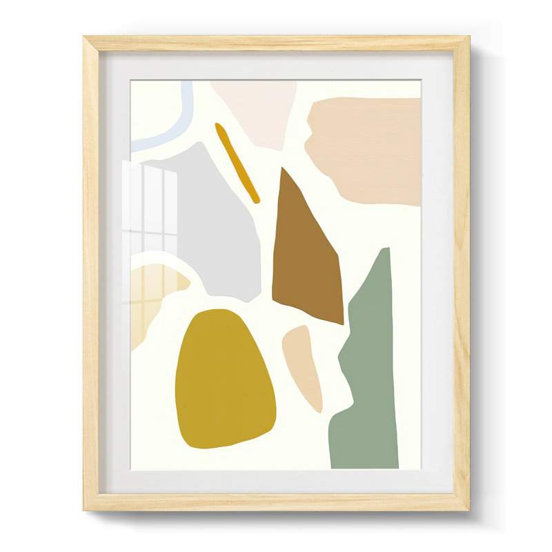 Pastel avec taches sur toile, Naturel, H 25,5 po x l 17,5 po
