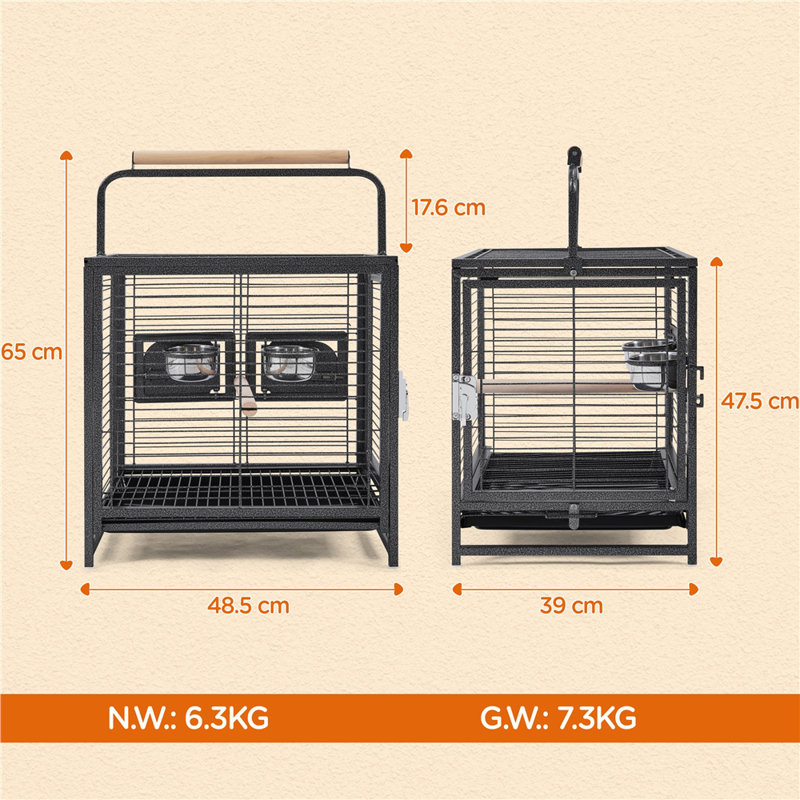 65cm Play Top Bird Cage with Perch