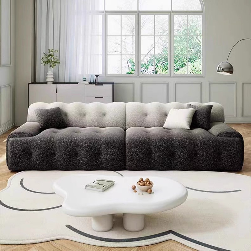 Italian Cream Style Gradient Sofa