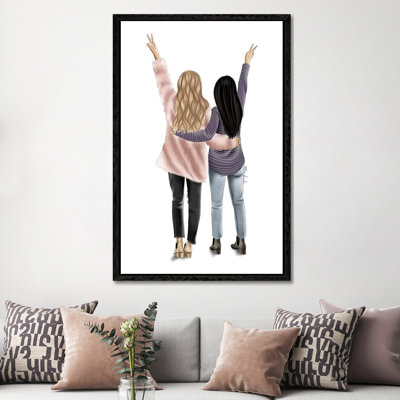Friends by Elza Fouche - Painting on Canvas