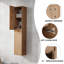 Meuble-lavabo mural 60 po avec lavabo et armoire d'appoint 60 po
