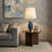 Coastal Blue Textured Resin Table Lamp With Usb Charging Port, Cream Pleated Shade & Gold Base – 17.72" Bedside Lamp For Bedroom, Home Office, Living Room-356798604