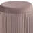 Mauve Round Upholstered Ottoman