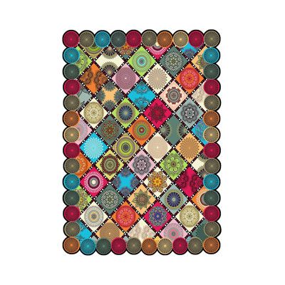 Elegant Hall Carpet, 2.6 x 9.8 Feet | 100% Polyester, 650 g/m², Pile Height: 0.3 Inches | Antibacterial, Non-Slip PVC Dot Underside | Machine Washable, 3D Digital Printing, Ideal for Modern Living Spaces