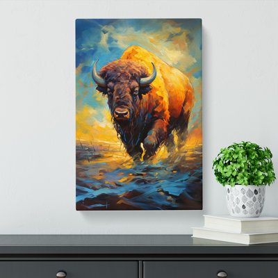 Buffalo Impressionism No.2 - Wrapped Canvas