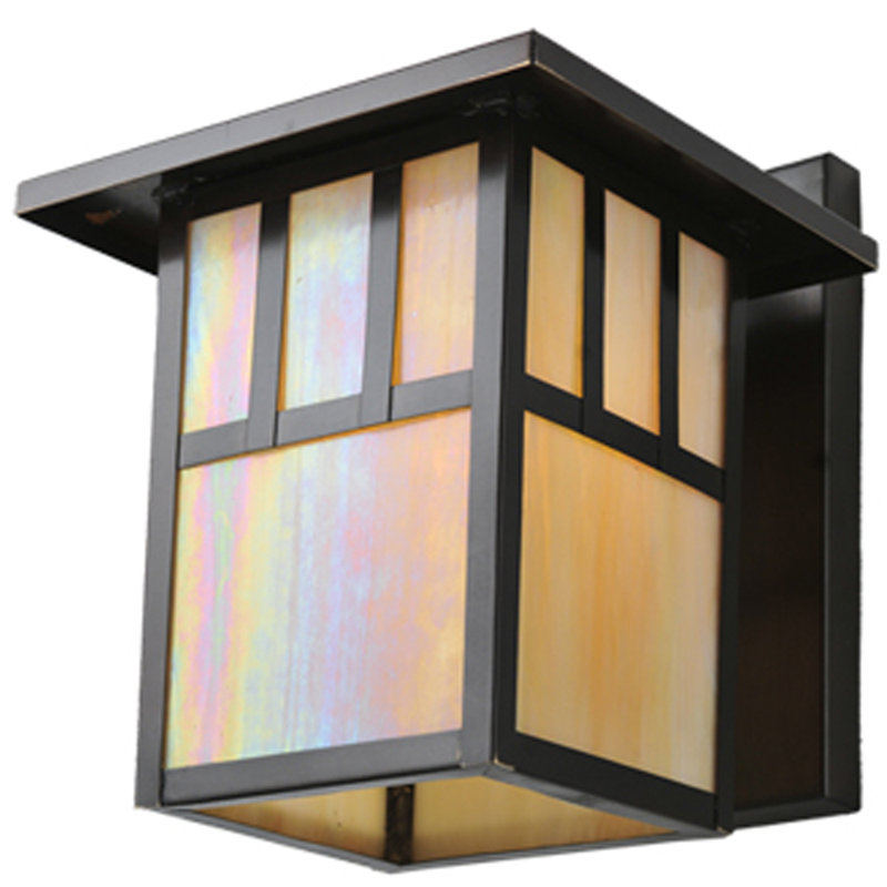 1 - Light Outdoor Wall Lantern, 10.75" H x 9" W x 11.5" D