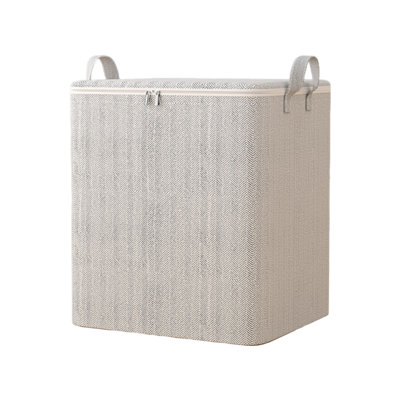  Storage Bins with Lids & Reinforced Handles, Closet Organizers and Storage, Clothes Storage Bags or Moving Packing Bags, Storage Basket Containers for Blanket, Comforter, Pillow, Bedding