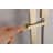 Modern Square Flat-headed Handheld Shower System Wall-mounted Single Handle with Slide Bar，Brushed Gold-121012021