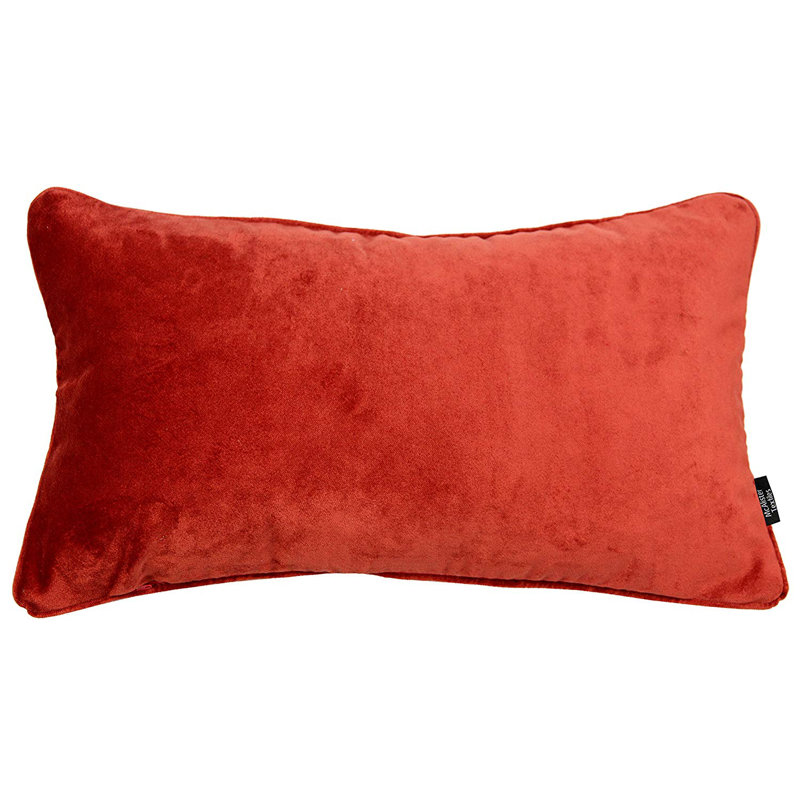 Jamel Rectangular Floor Cushion Cover, 40 x 60cm, Rust Orange Red