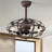 Sells Modern Enclosed Ceiling Fan Indoor With Remote Control And Bladeless Rust Red Industrial Ceiling Fan Light Kit