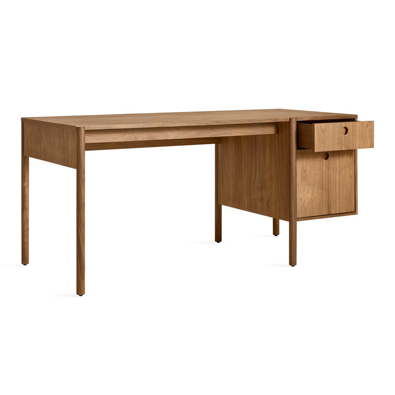 Cursive Executive Desk, Walnut