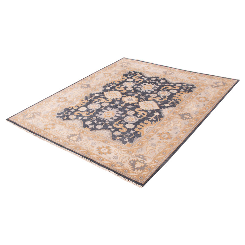 Tapis gris foncé Royal Oushak 8 pi 3 po x 9 pi 11 po