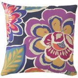 Fabulously Floral Floral Throw Pillow