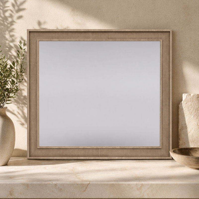 Miroir couleur canne sable