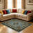 Grey Vintage European carpet-easy to clean, machine-washable, soft and comfortable; suitable for door mats, kitchens, living rooms, bedrooms, corridors, and laundry areas. Easy to clean, durable carpet for home decoration.-828032760