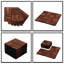 Carreau de terrasse en bois massif imbriqué 12 po x 12 po bronze huilé