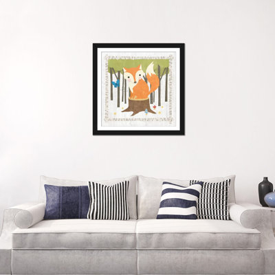 « fox », peinture sur toile tendue hideaway series