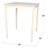 Turned Unfinished Solid Wood Dining Table-10212702