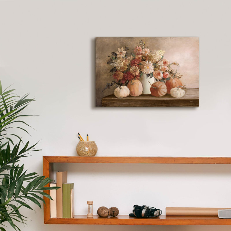 Art mural sur toile Epic Graffiti «Harvest Bouquet Pomegranate» par Julia Purinton, H 12 po x l 18 po x P 0,75 po