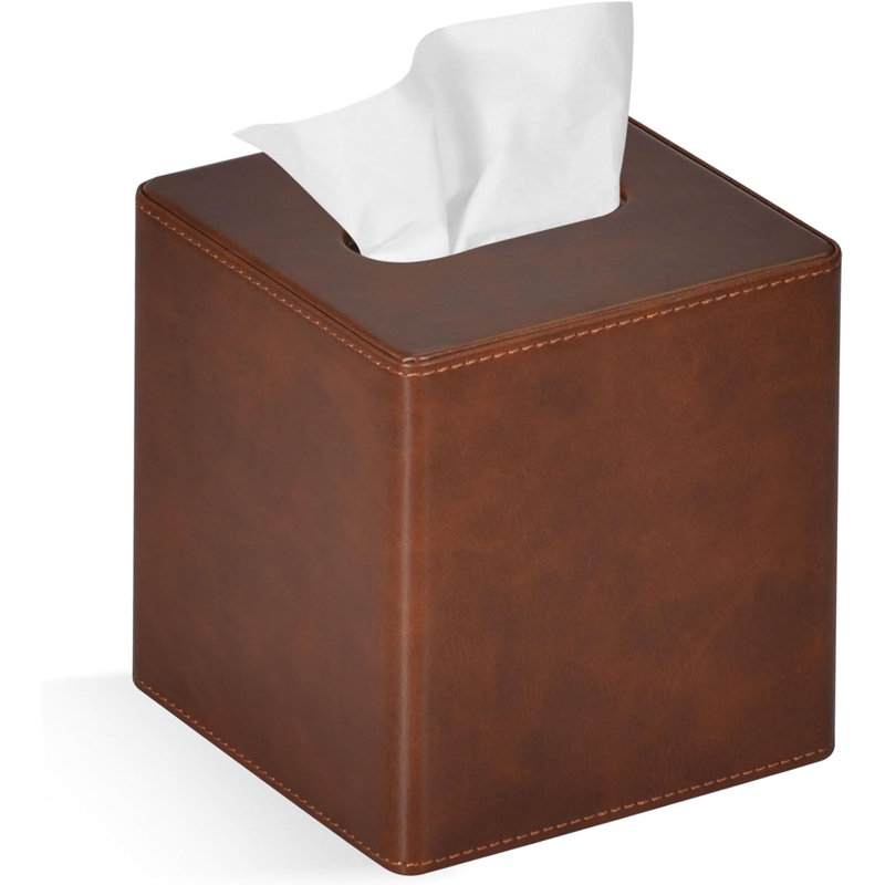 Tissue Box Cover, Brown