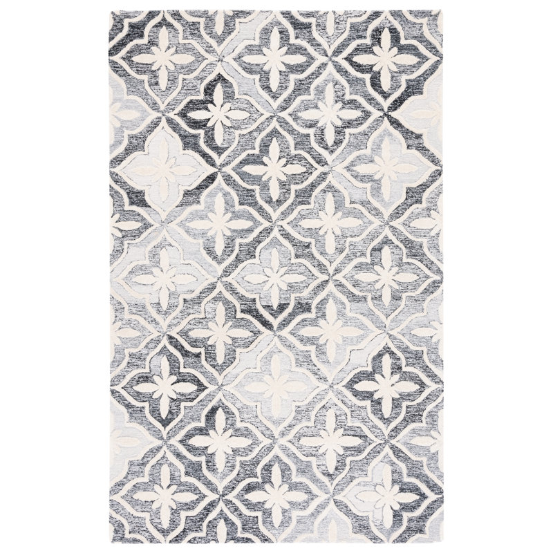 Metro Hand Tufted Performance Geometric Rug, Rectangle 4' x 6'