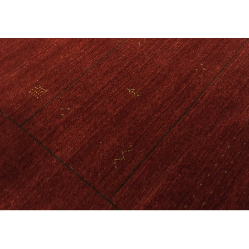 Wool Area Rug in Red