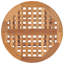Table de patio pliante en bois de teck massif de 19,7 po x 19,7 po x 19,7 po Millwood Pines-2102183452