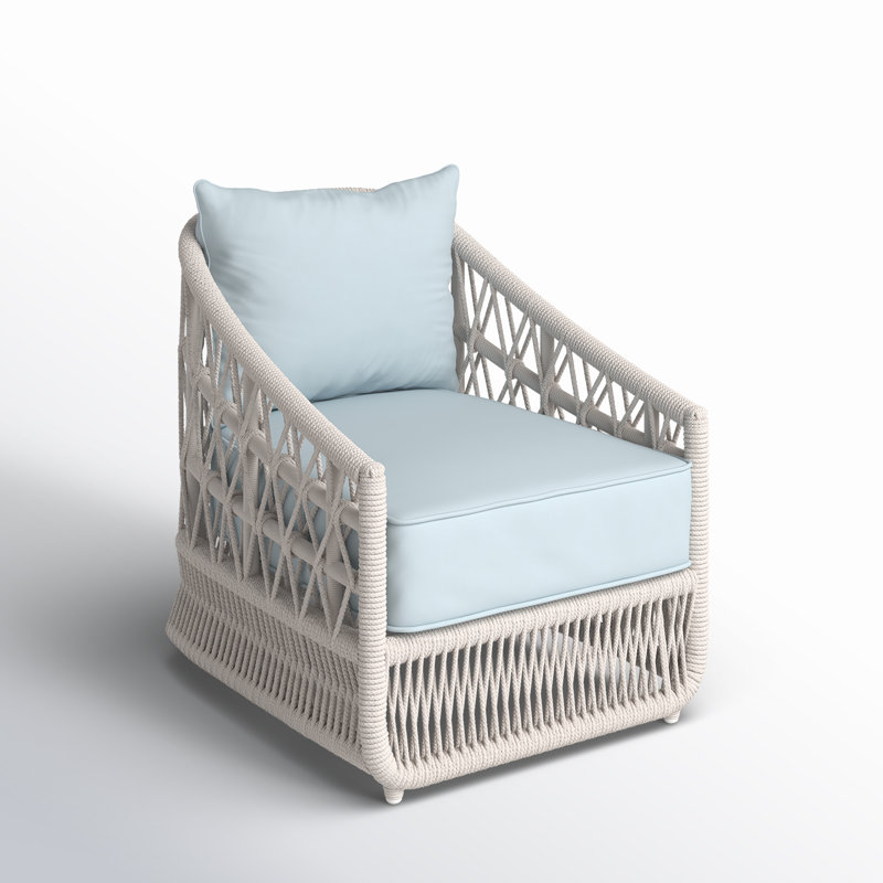 Lucan Patio Chair with Sunbrella Cushions, Canvas Skyline Sunbrella®