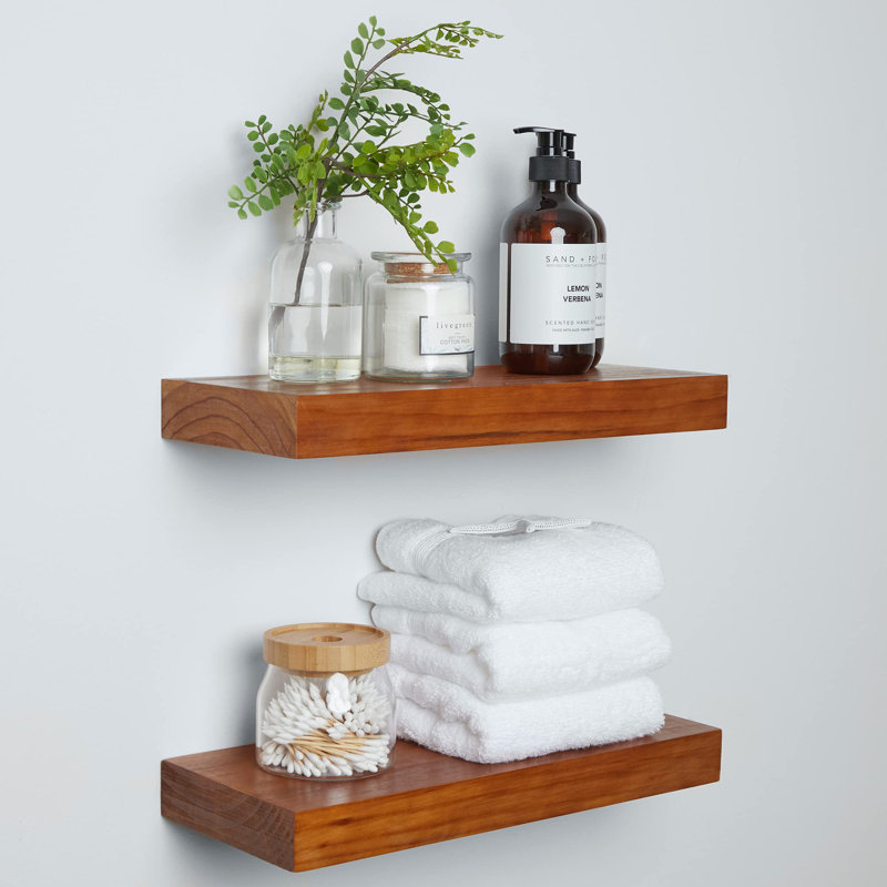 Floating Shelf, Honey Oak