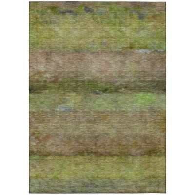 Machine Washable Indoor/Outdoor Chantille ACN2311 Stripes Rug
