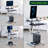 Techorbits Mobile Computer Workstation With Monitor Mount