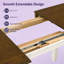 Table de salle à manger extensible de style ferme UNAROZ avec placage de chêne et pieds en hévéa massif-1293531001