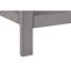 Table d'appoint transitionnelle avec placage gris et rangement, idéale pour le salon de la chambre à coucher