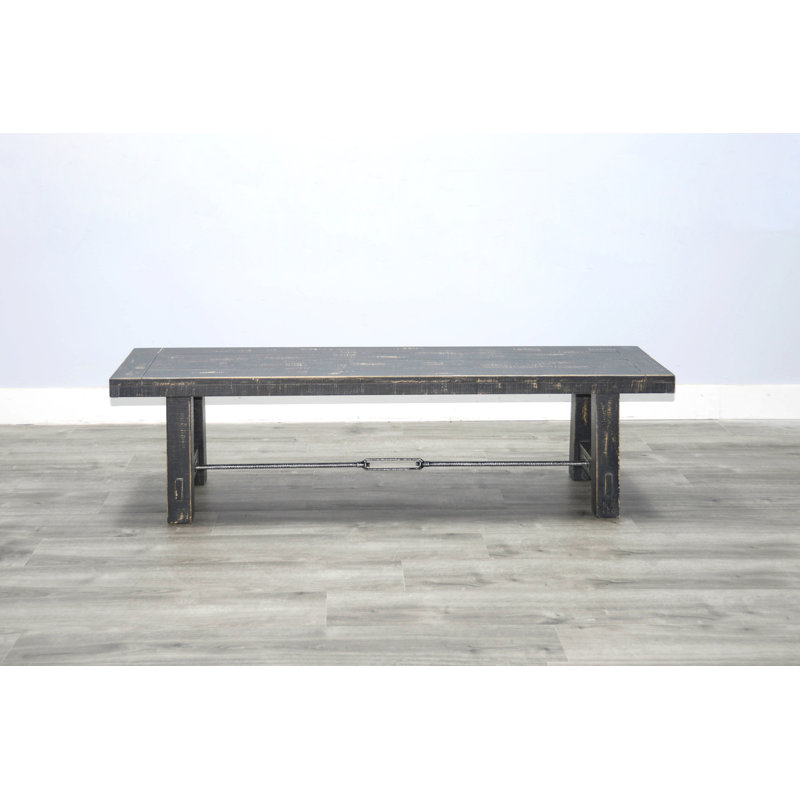 Hardin Solid Wood Bench, Black