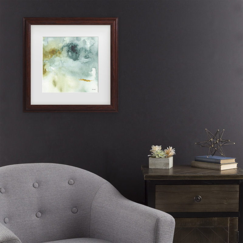 Lisa Audits «My Greenhouse Abstract IV», art encadré mat, H 18,75 po x l 18,75 po x P 0,75 po, Brun