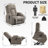 Infinite Position Single Motor Power Lift Recliner Chair For Elderly, Heavy Duty With 8-Point Vibration Massage, Lumbar Heating, USB Port, And Cup Holders-522757942