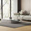 Table basse avec rangement en verre transparent Elleri