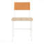 Meal - Chaise d'appoint Time pour salons confortables - Finition blanche, (ensemble de 2)