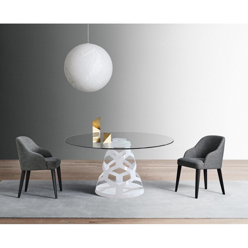 Table de salle à manger Riffe, Blanc
