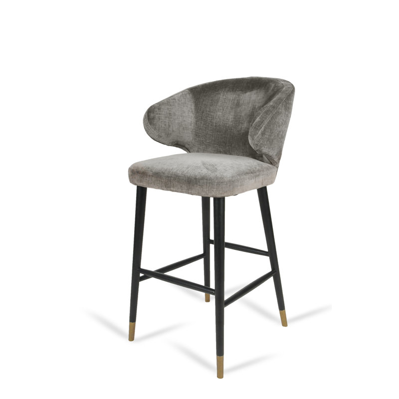 Fetterman Upholstered Counter Stool with Solid Wood Frame