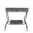 32X15x31" Maggie Galvanized Tray Table Accent Table