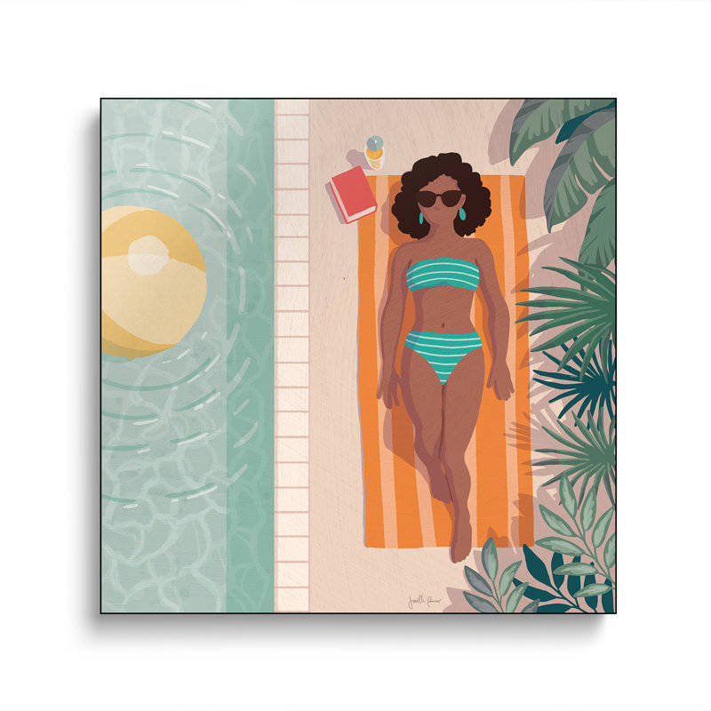 Reproduction d'art mural sur toile Steemplix, "Beach Babes III" par Janelle Penner