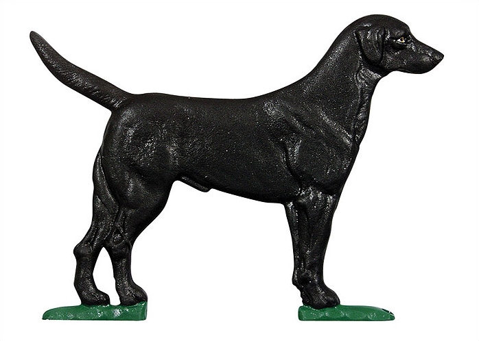 Large Bell w/ Black Lab, Black