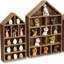 3Pcs Handmade Solid Wood Display Shelves Rack for Mini Dolls Wall Rack Holder