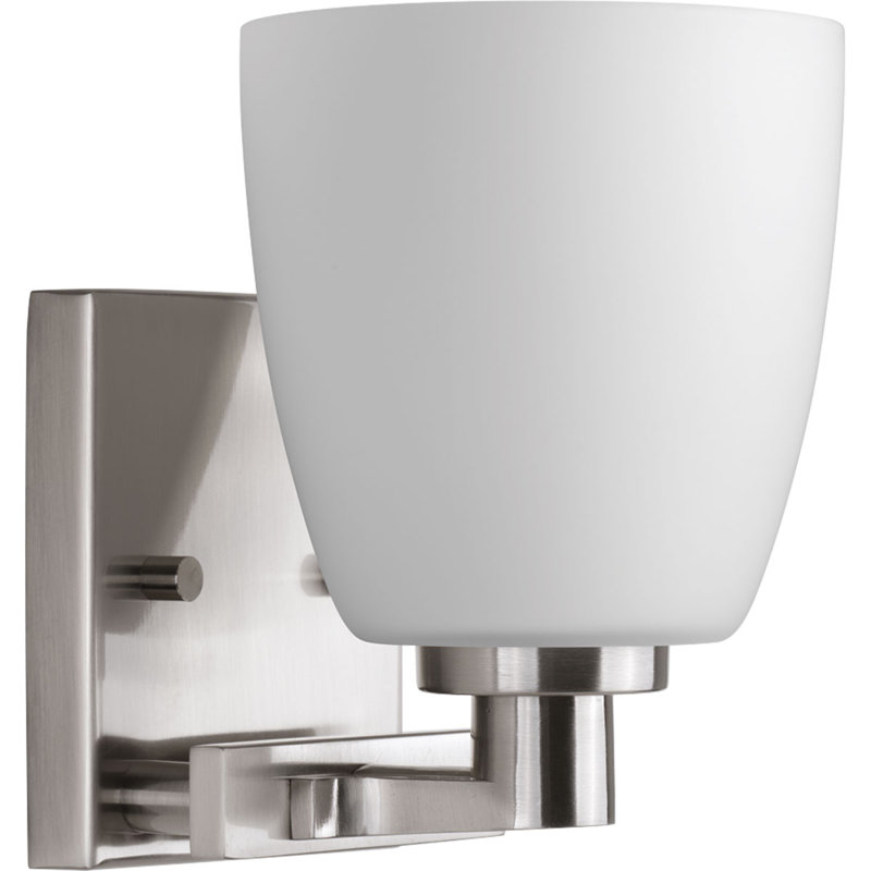 Applique de salle de bain 1 lumière à intensité réglable Angelinea, Nickel brossé
