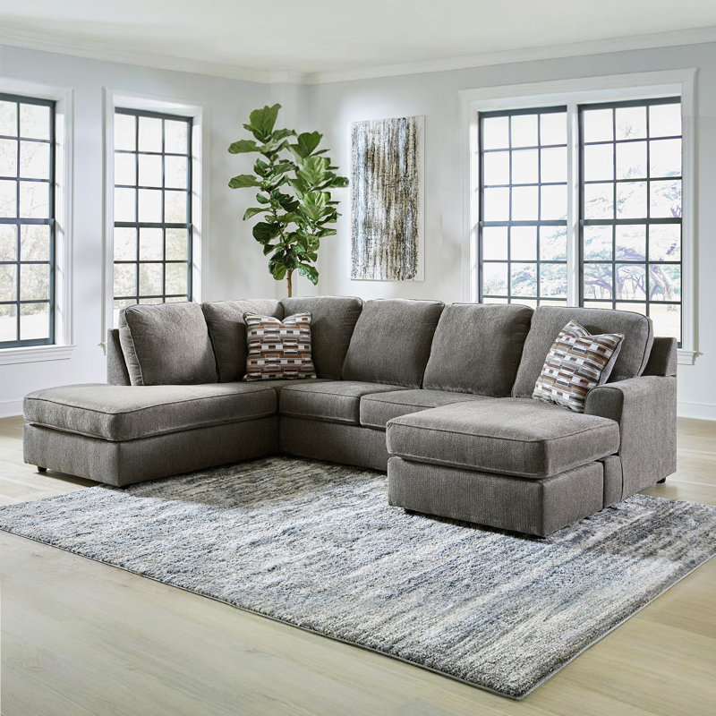 Lanita 125" Wide Sofa & Chaise, Left Hand Facing