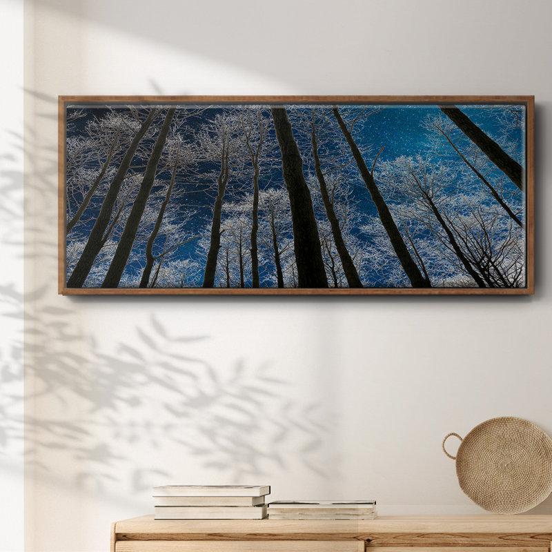 Night Silhouette- Framed Canvas, 20" H x 50" W