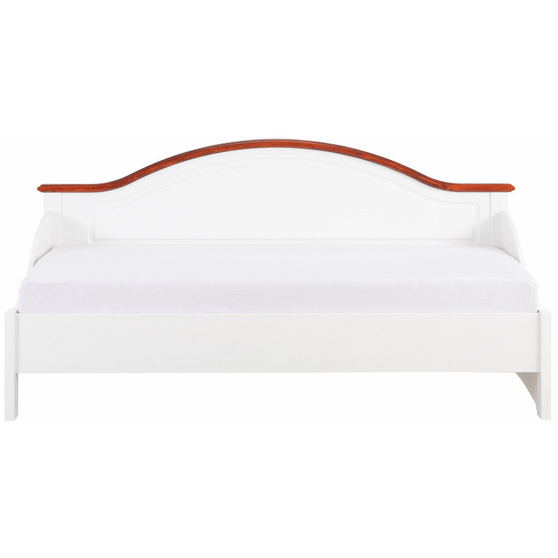 De Soto Solid Wood Daybed, White/Cherry