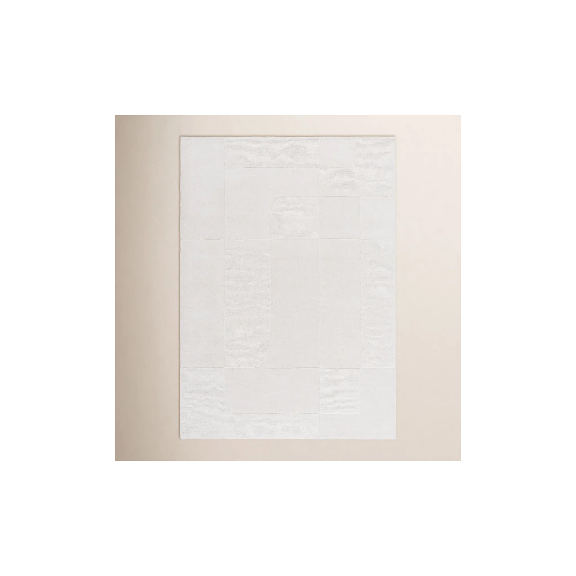 Kyrie Hand Loomed Ivory Rug, Rectangle 6' x 9'