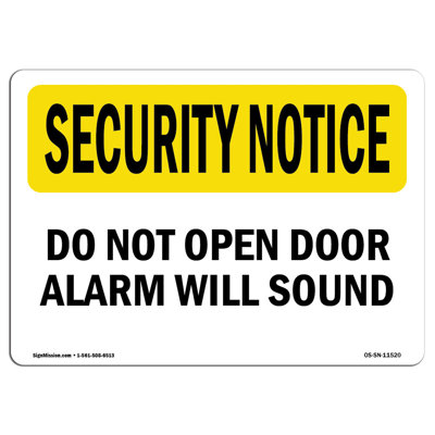 Security Notice Sign